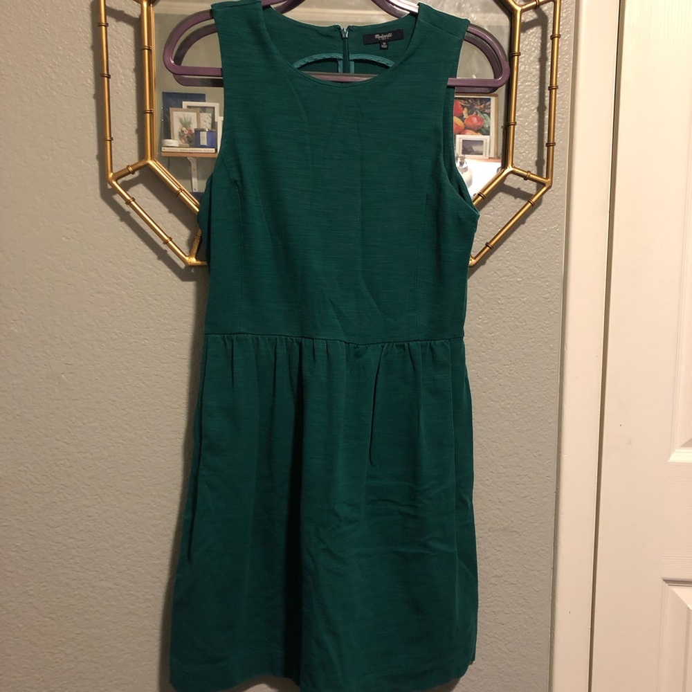 MADEWELL Afternoon Sleeveless Green Dress GUC